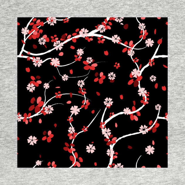 Japanese cherry blossom pattern by LittleNippon